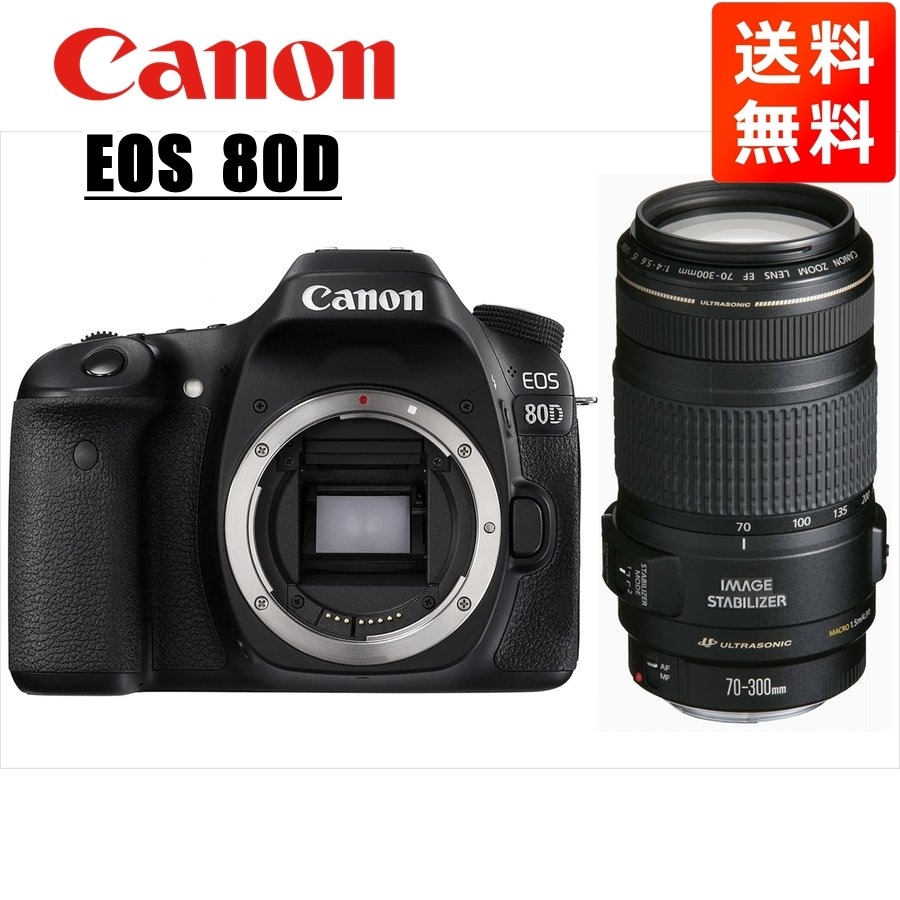 EOS 80D EF 70-300mm 望遠 レンズセット 一眼レフ カメラ 中古