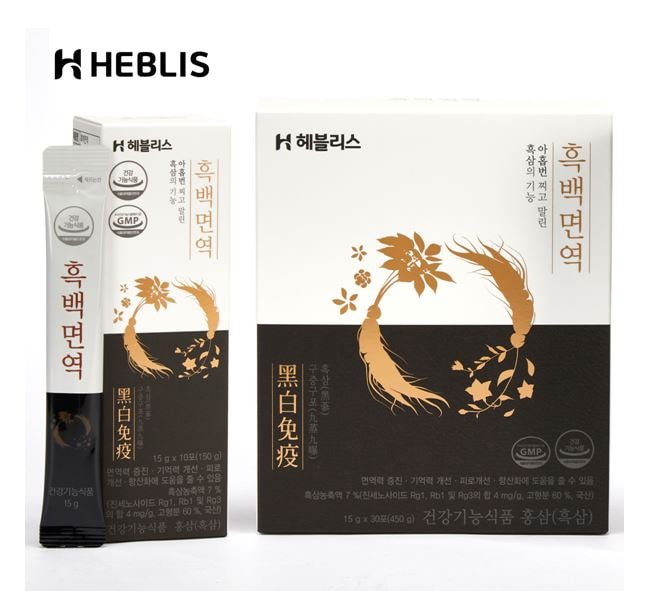 heblis[30日分] 黒参と白キキョウ 免疫増加 記憶力改善 高麗人参 疲労回復 15g X 30ea(450g)