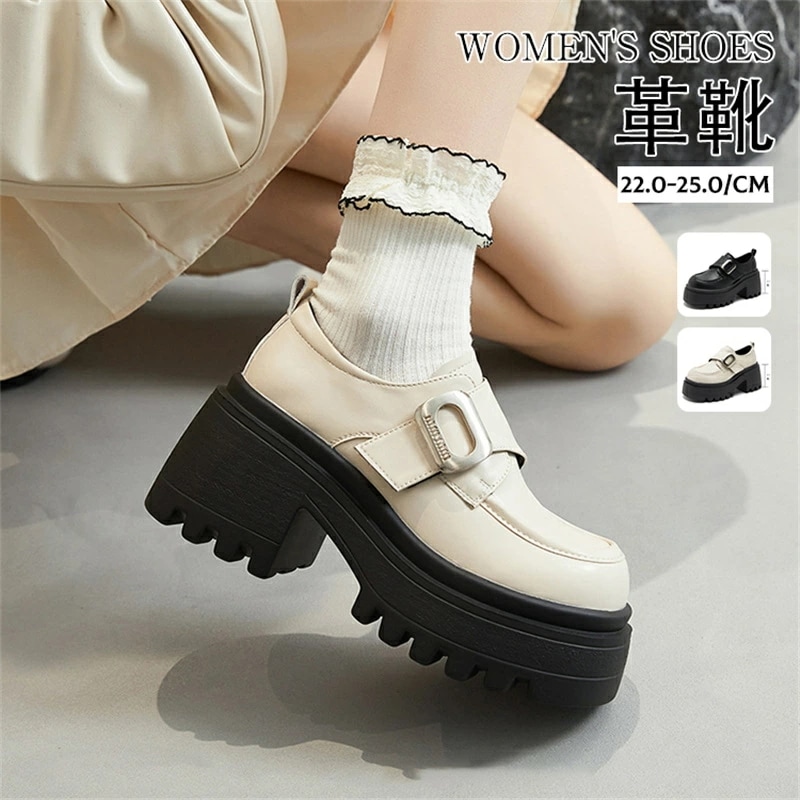 ローファー 厚底 学生ローファー コスプレ靴 美脚 黒 ブラック ブラウン コスプレローファー 入学式 新入学 学生靴 通学 レディース 学生靴 幅広 ローファー