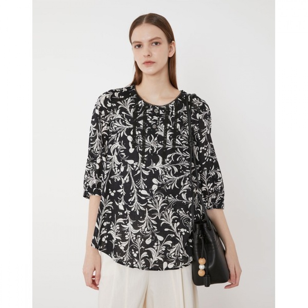 [オリビアローレン] プリントブラウス_VONL3M5216