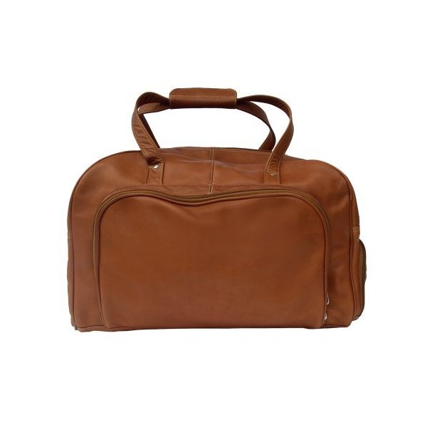 Piel Leather Deluxe Carry-On Duffel， Saddle， One Size 並行輸入品
