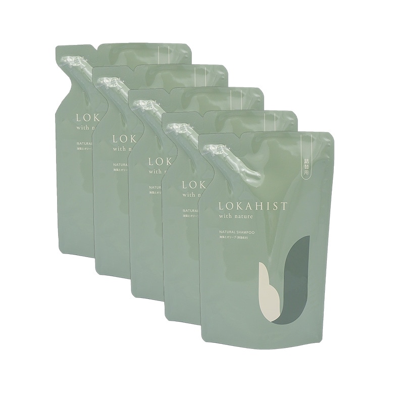 ロカヒストBMシャンプー 詰替用 280ml 5本セット ノンシリコンシャンプー 植物由来 ノンシリコン リンス不要 全身洗える 保湿 オールインワンシャンプー