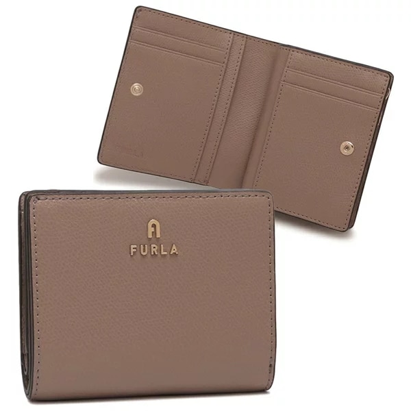 二つ折り財布 カメリア ミニ財布 ベージュ レディース WP00307 ARE000 1257S