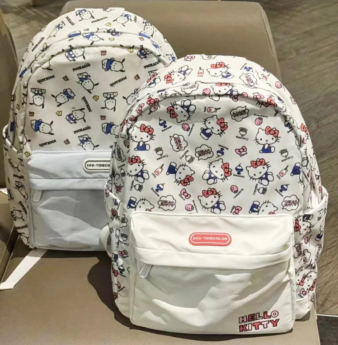 【20点セット】【急速出荷】ハローキティ ナップサック 韓国 ファッション キャンバス外出して可愛い ポチャッコ通学 リュック 子供用 学生かばん リュックサック 大容量