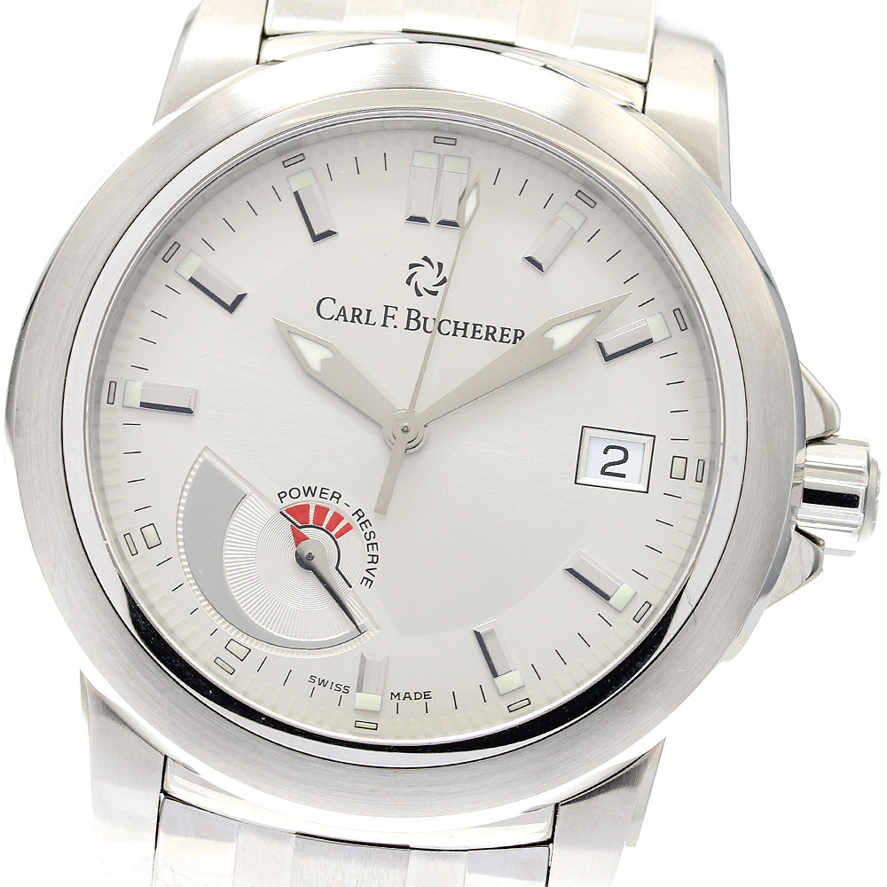カール F.ブヘラ CARL F.BUCHERER 10616.08 パトラビ パワーリザーブ デイト 自動巻き メンズ 美品 _919540【中古】