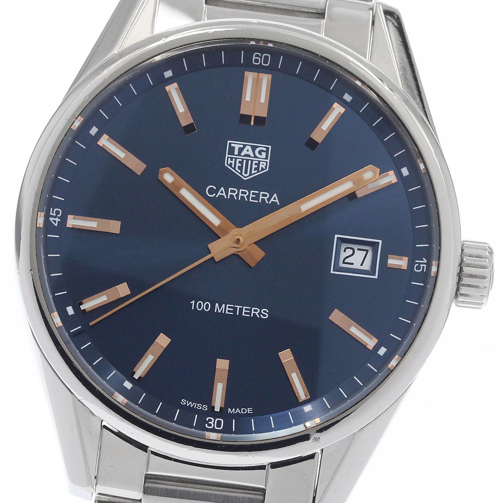 タグホイヤー TAG HEUER WAR1112 カレラ デイト クォーツ メンズ _955535【中古】
