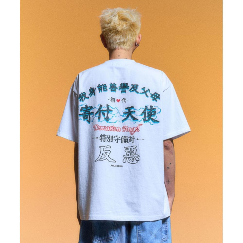 SCHISM INDUCING TAU DONATION ANGEL T SHIRTWHITE TA1TS04W