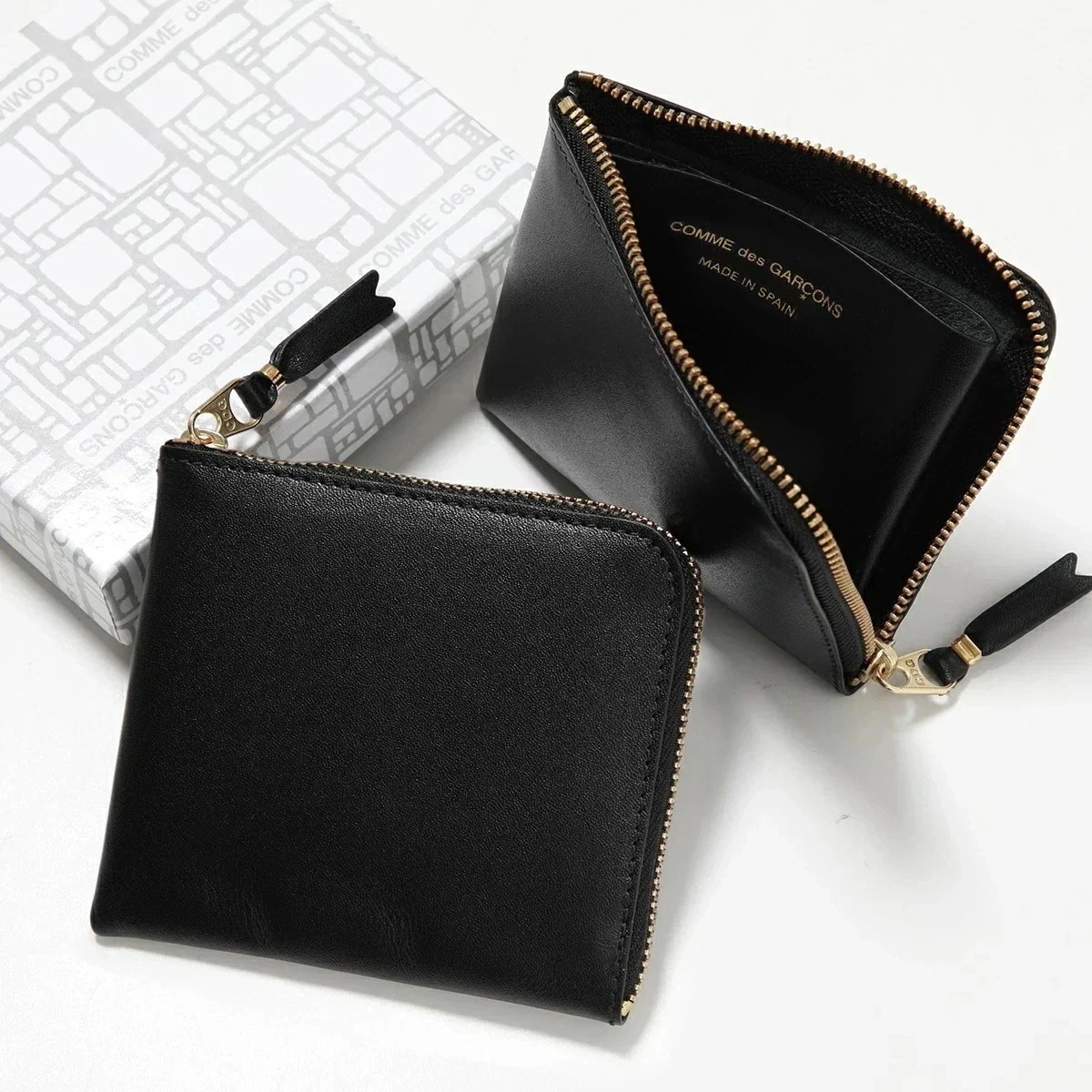 COMME des GARCONS コムデギャルソン SA3100 ARECALF レザー コインケース ミニ財布 豆財布 小銭入れ BLACK メンズ レディ