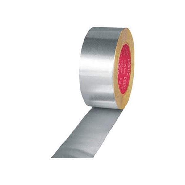 (まとめ) スリオンテック アルミ粘着テープ (ツヤあり) 50mm 816000-20-50X50 1巻 (×3セット)