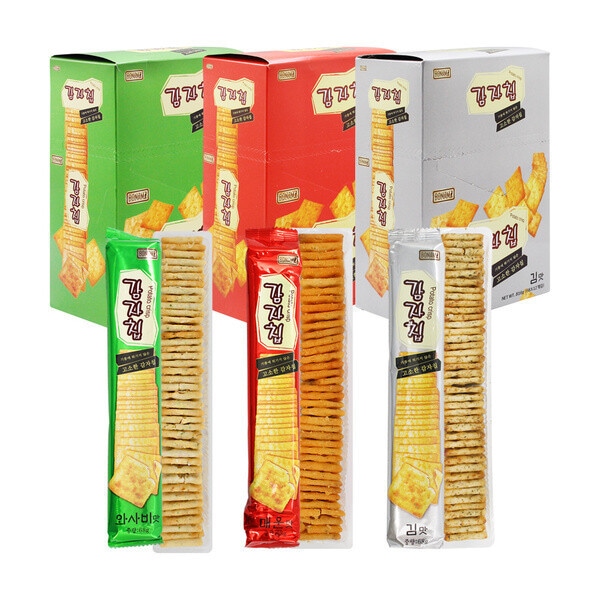 本阿弥 ポテトチップス わさび味 辛口 のり味box 816g x3個