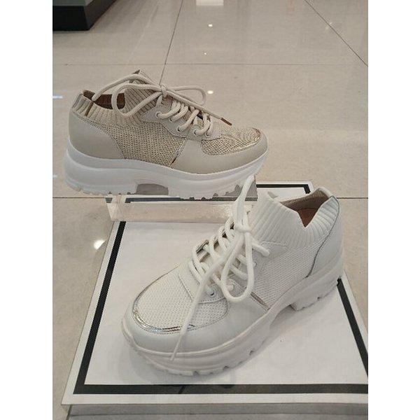 女性ニットチャンキースニーカーLCWS15U526（P003538732）