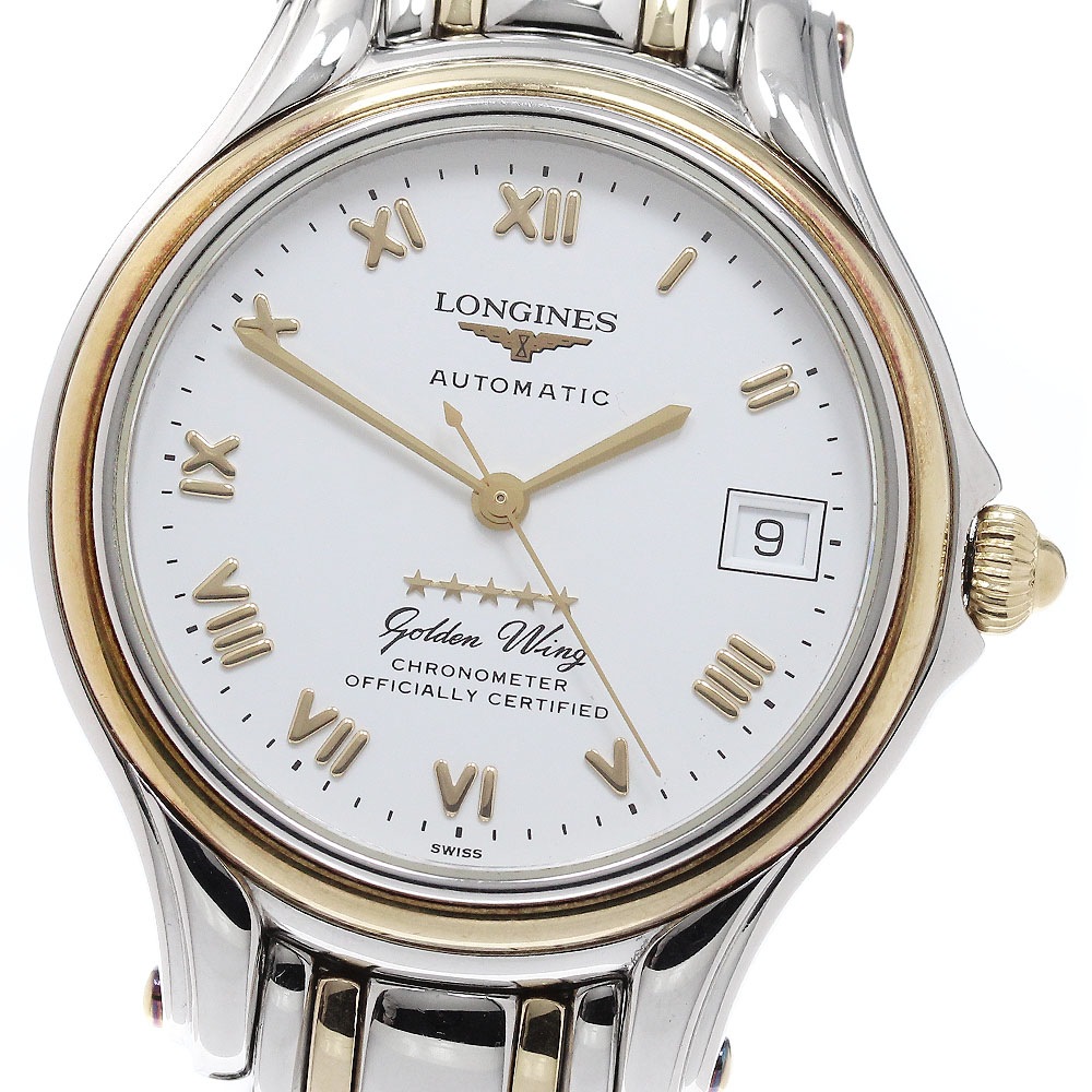 ロンジン LONGINES L3.609.5 ゴールデンウィング デイト 自動巻き メンズ _962739【中古】
