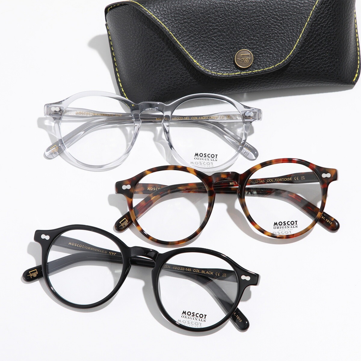 MOSCOT モスコット メガネ MILTZEN ミルツェン メンズ ボストン型 ラウンド クリアフレーム めがね 眼鏡 伊達メガネ アイウェア カラー3色