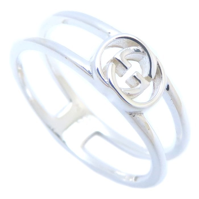 インターロッキングG スリムオープンバンド リング 指輪 #21 20号 シルバー925/293754【中古】