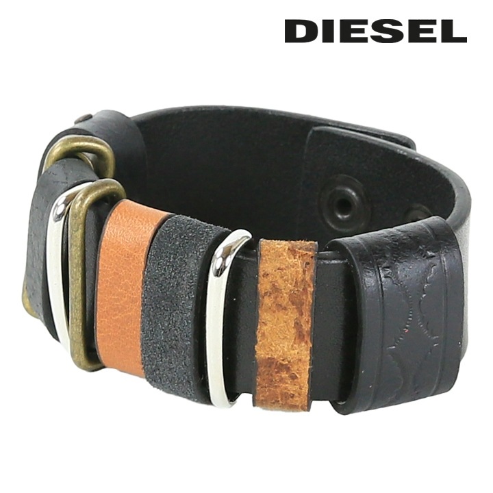 レザーブレスレット ユニセックス A-LOOPS 牛革 本革 ミックスマテリアル die-m-a-f4-a23