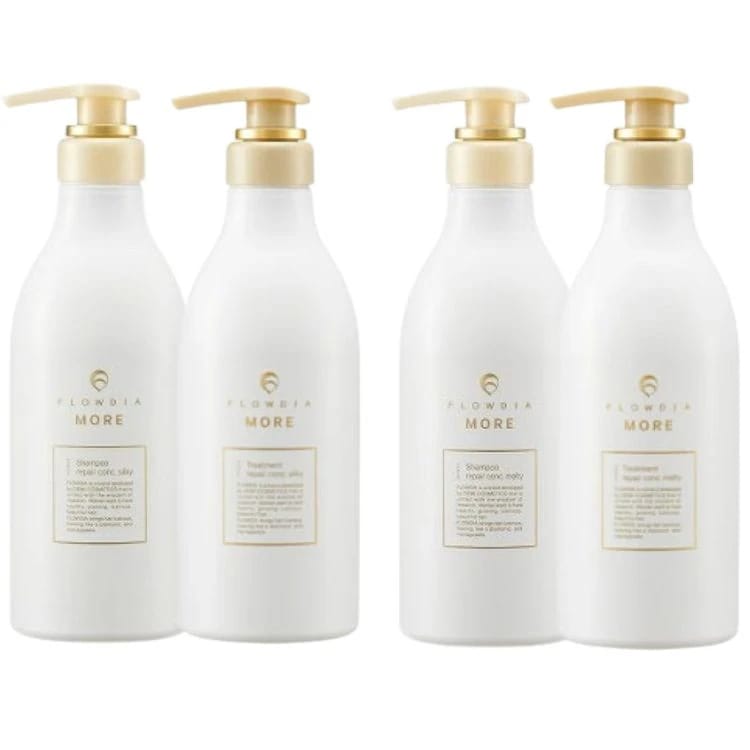 各1個セット 2種類から選べる デミコスメティクス フローディアモア シャンプー 550ml + フローディアモア トリートメント 550g セット リペアコンクシルキー / リペアコンクメルティー