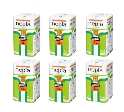 【ケース販売】ネピア プレミアムソフト トイレットロール 1.8倍巻54m(ダブル) 無香料 12ロール6個 6,217円