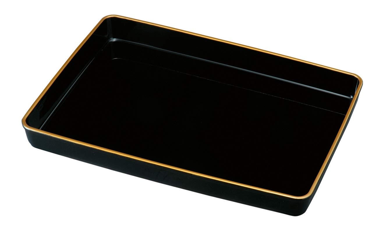 紀州漆器 賞状盆 PC (金縁付き 尺8（54cm）A3)
