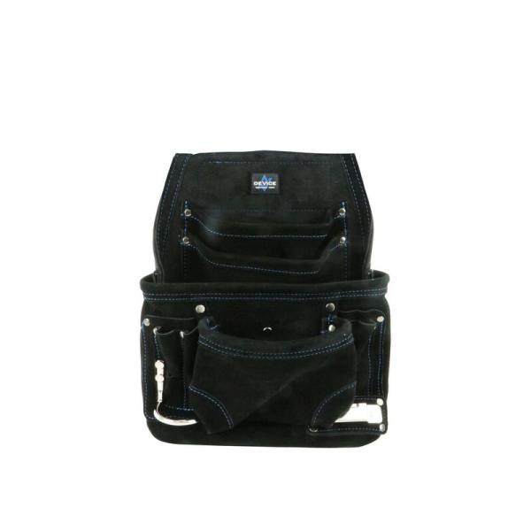 SK11 スエード腰釘袋3段 DVC－KZ27 収納用品 腰袋サック 革腰袋 サック