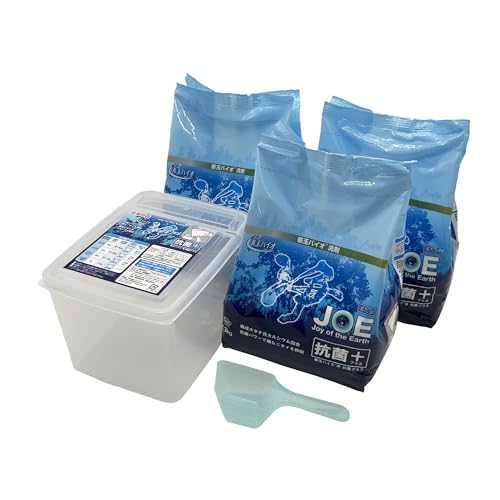 善玉バイオ浄 エコプラッツ JOE 抗菌プラス 粉末 エコ洗剤 無香料 【3袋(詰替容器あり)】