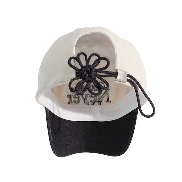 キャップ [ONGO] FLOWER KNOT CAP : 3color Qoo10 ONGO ONGO FLOWER KNOT ロゴ
