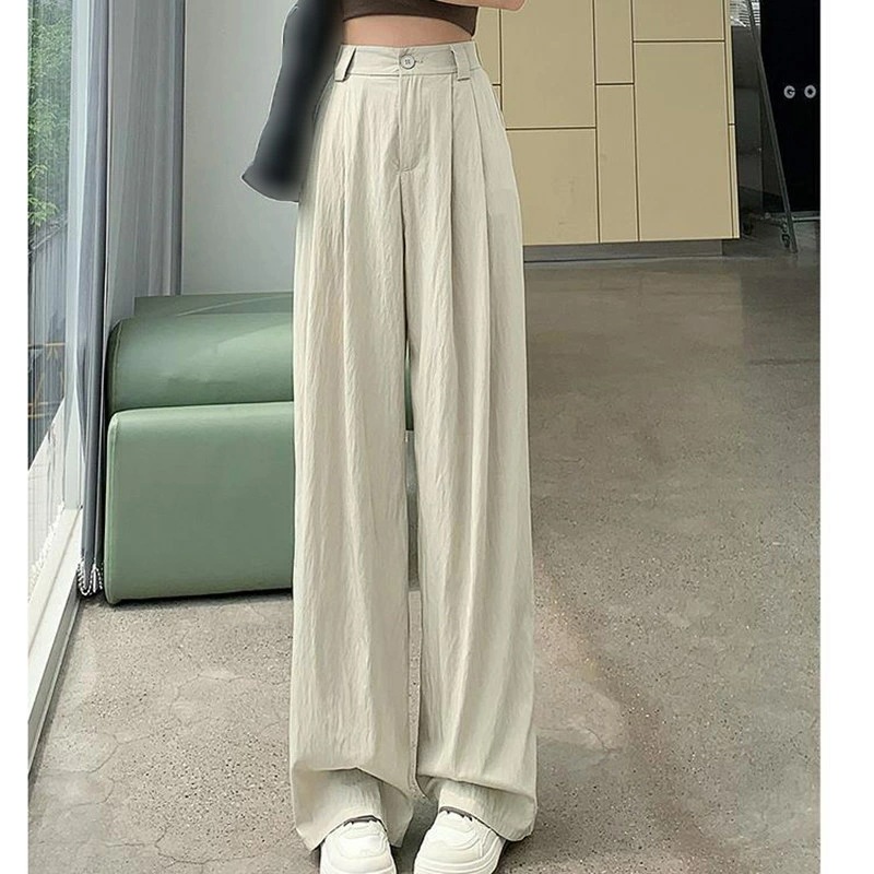 ワイドパンツ レディース ロングパンツ 綿麻混 ウエストゴム ストレートパンツ リラックス ボトムス ガウチョパンツ 美脚 春 夏 マキシ丈 薄手 きれいめ 体型カバー 大きいサイズ 文芸風 長ズボン