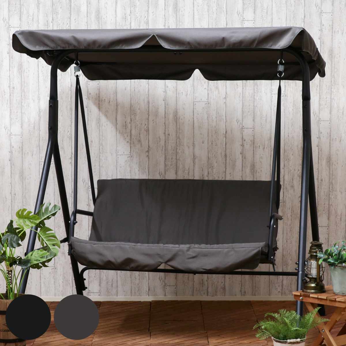 ガーデンブランコ 2人乗り ポルド クッション付き ぶらんこ ブランコ 2人掛け 屋根付ブランコ 家庭用ブランコ スウィングチェア ガーデンベンチ 2人用 二人 2人 屋根付き ブランコベンチ