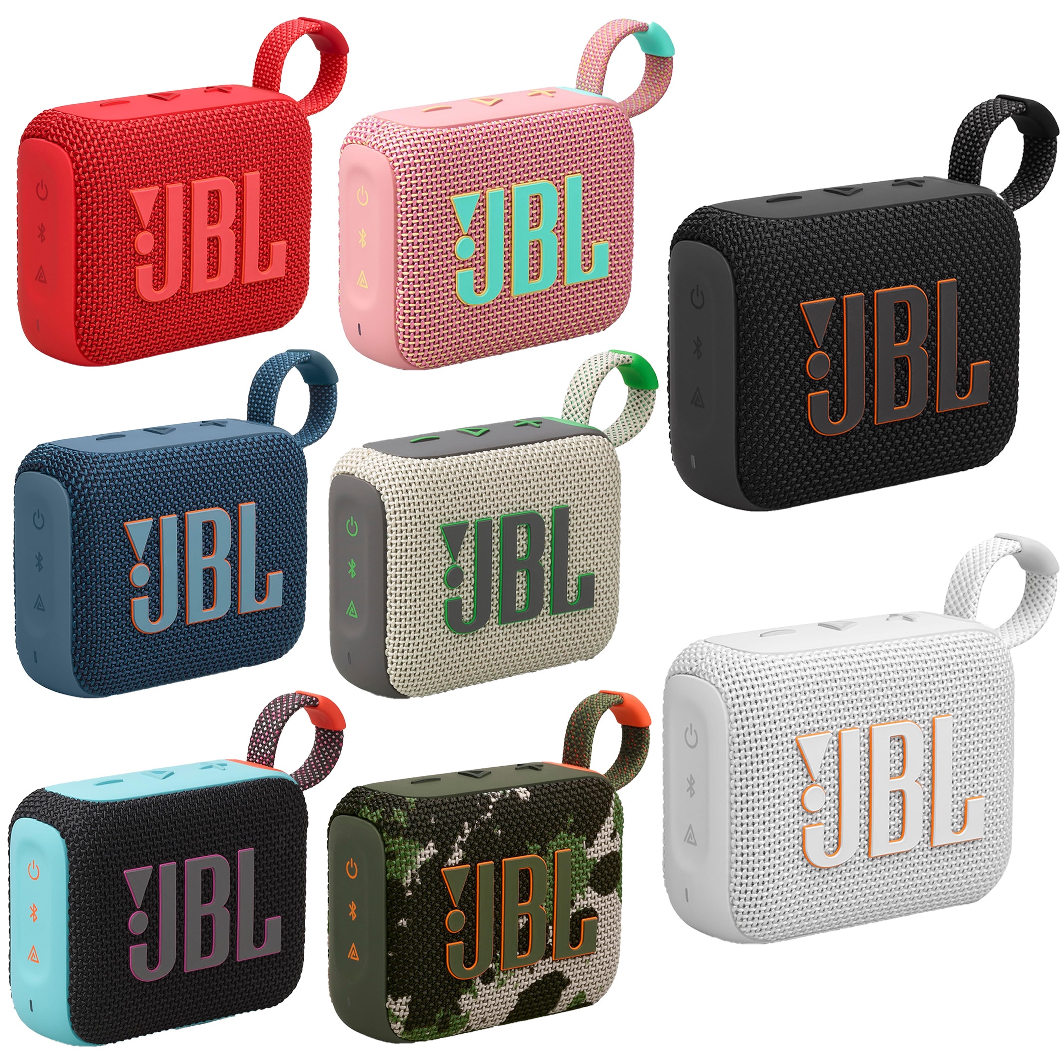 【全8種】 JBL GO4 Bluetooth スピーカー ポータブル USB C充電 IP67防塵防水 アプリ対応 パッシブラジエーター搭載