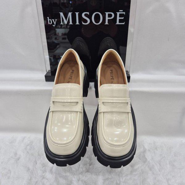 By 女性 チャンキーソール ペニーローファー 112HT419FF014 IVORY 2 JJ