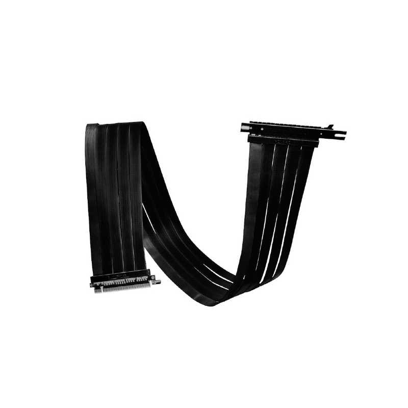 LIANLI　ライザーケーブル 900mm PCI-e 4.0対応 900MM PCIE-4.0 RISER CABLE ブラック　PW-PCIV-4-90X