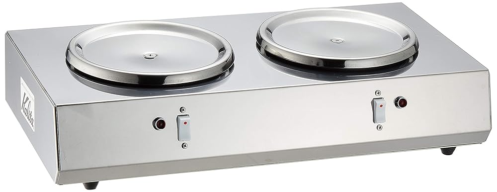 カリタ Kalita コーヒーウォーマー 2連ウォーマー 1.8Lデカンタ保温用 FUO09