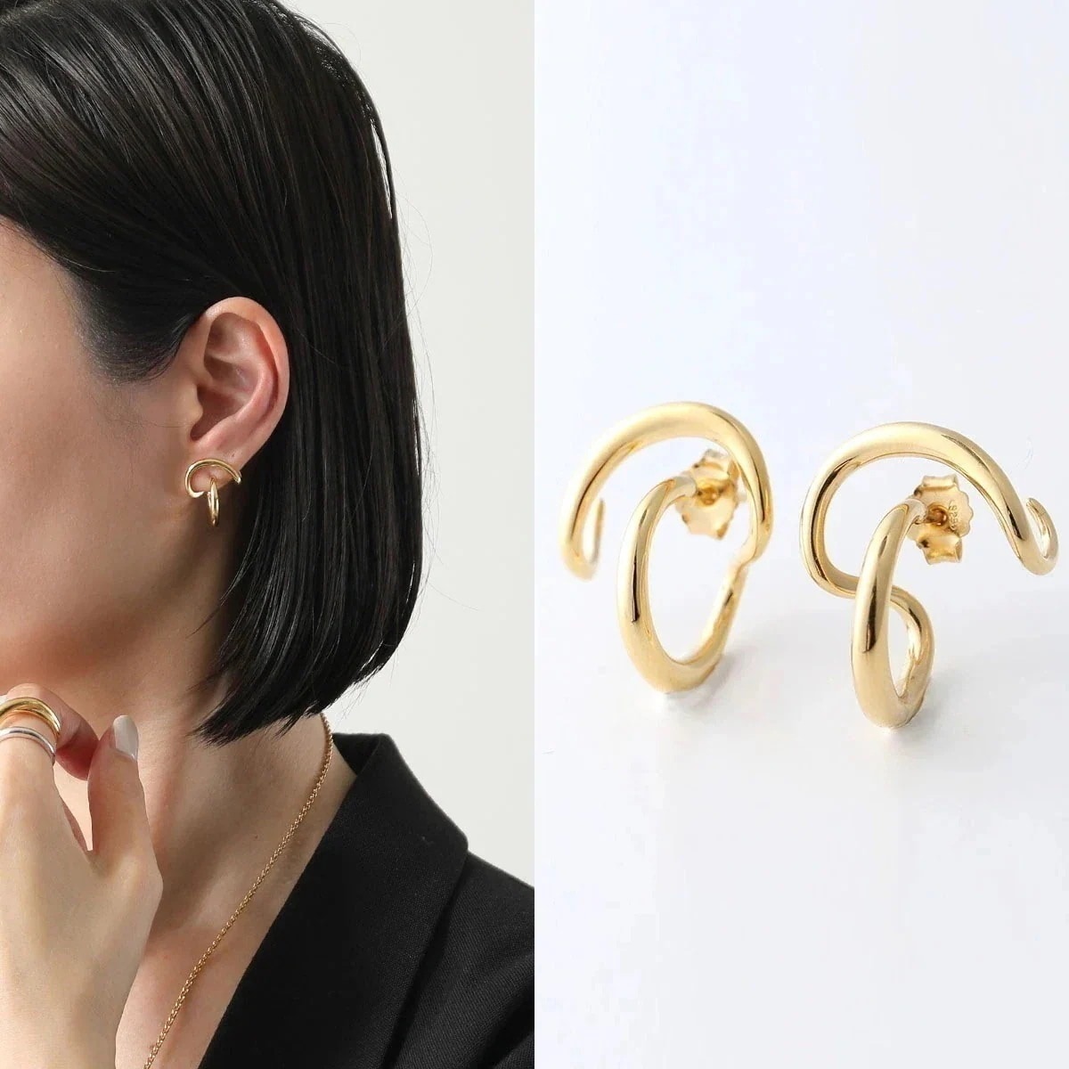 Charlotte Chesnais シャルロットシェネ ピアス BO HANA 22BO119VER レディース アクセサリー VERMEIL】