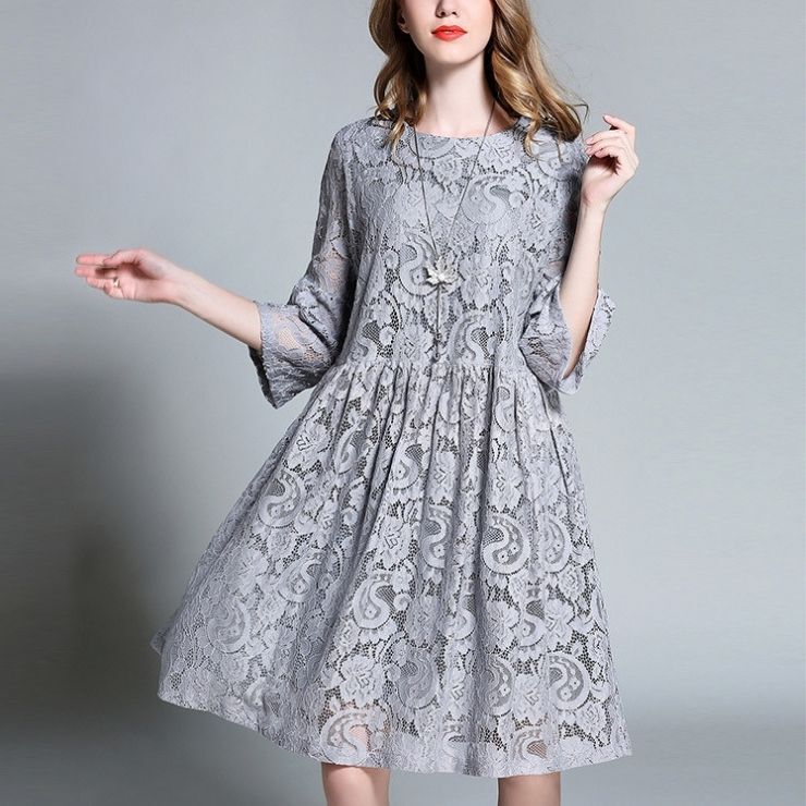 ワンピース　ロングワンピース　ロング　膝丈　ミニワンピース　ショート丈　ウエストマーク ハイウエスト　総レース　シフォン　フレア　フリル　おしゃれ　カワイイ 韓国 大人可愛い エレガント　大人　キレイ