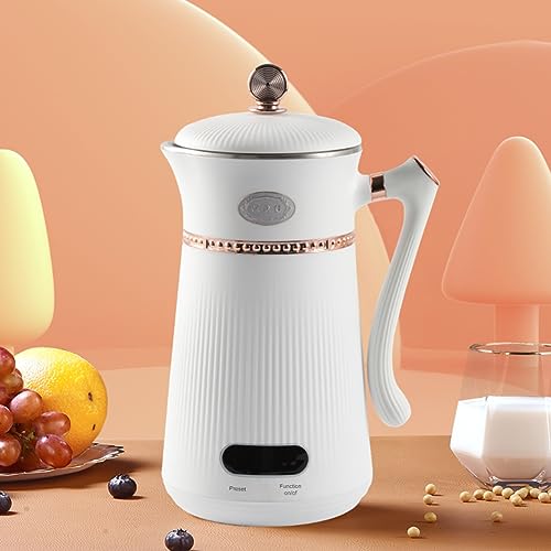 「12時間予約・1L大容量」 MACOLAUDER 豆乳メーカー 4枚のブレード 豆乳/ライスペースト/お茶/コーンジュース/ジュース/洗浄 スープメーカー ナッツミルクメーカー 濾過不要 304ステ