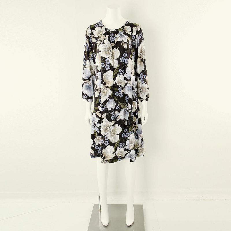 輸入ポリスパン大きな花柄の女性ガウンワンピースパジャマSWGN356WSG