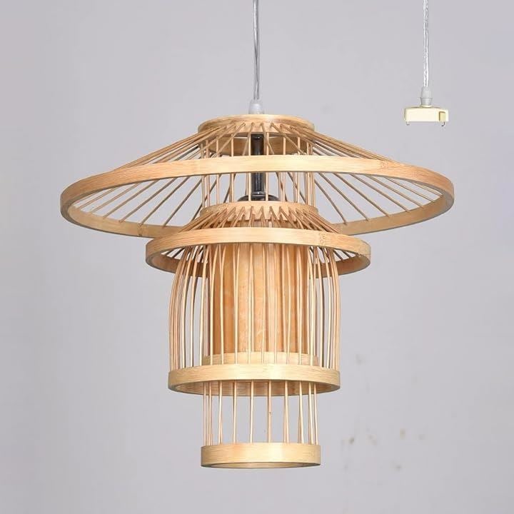 KY LEE ライト 照明 おしゃれ 手作りライト 和風 天井照明 1灯 木製 リビング 吊下げ灯 照明器具 シンプル デザイン インテリア照明