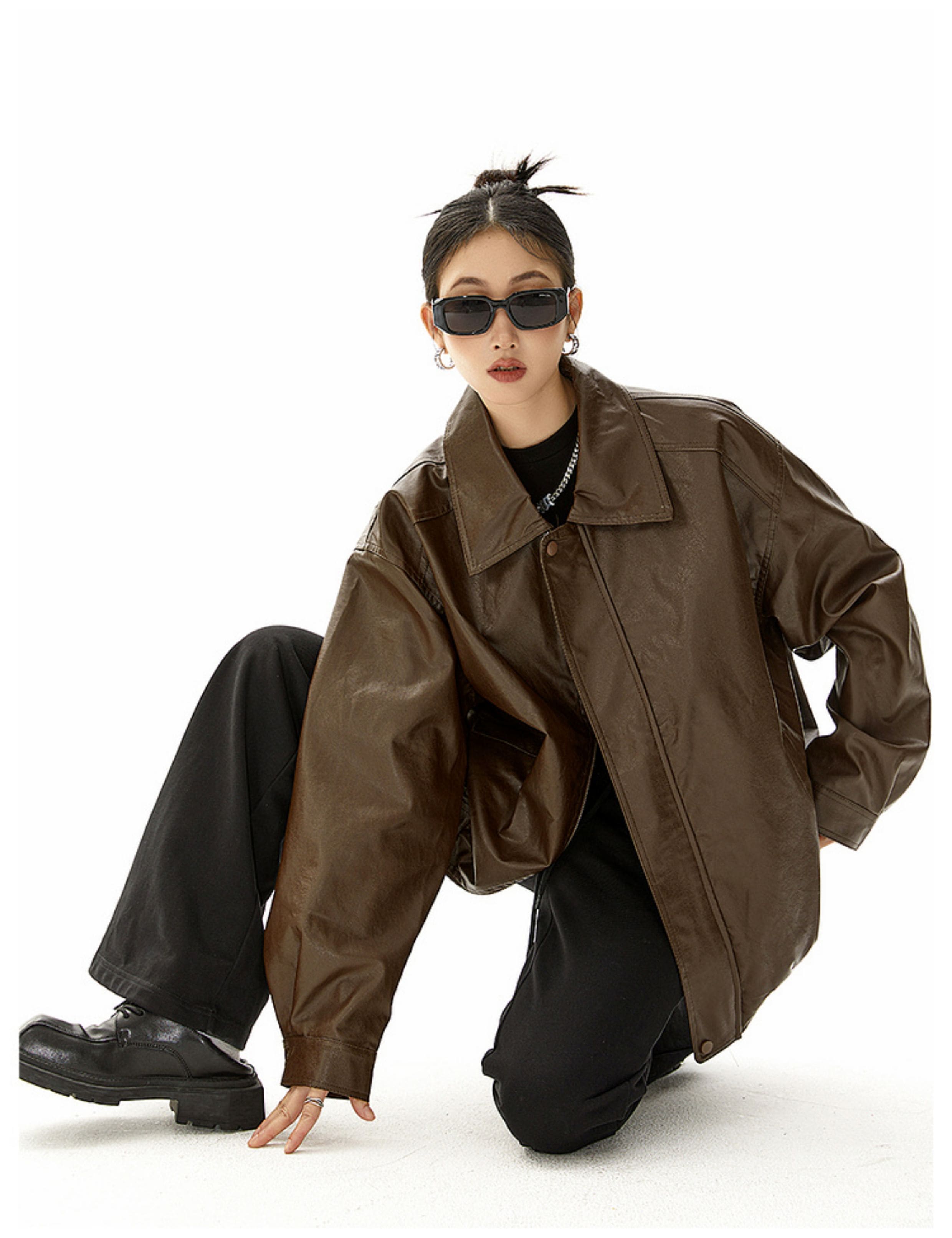 新色追加！2025 秋冬 長袖 ジャケット かわいいトレンドショートレディース韓国ストリート アウター ブラック羽織り合成 バイカラー きれいめファッション色っぽ女っぽカジュアルきれいめ大人っぽ上品清