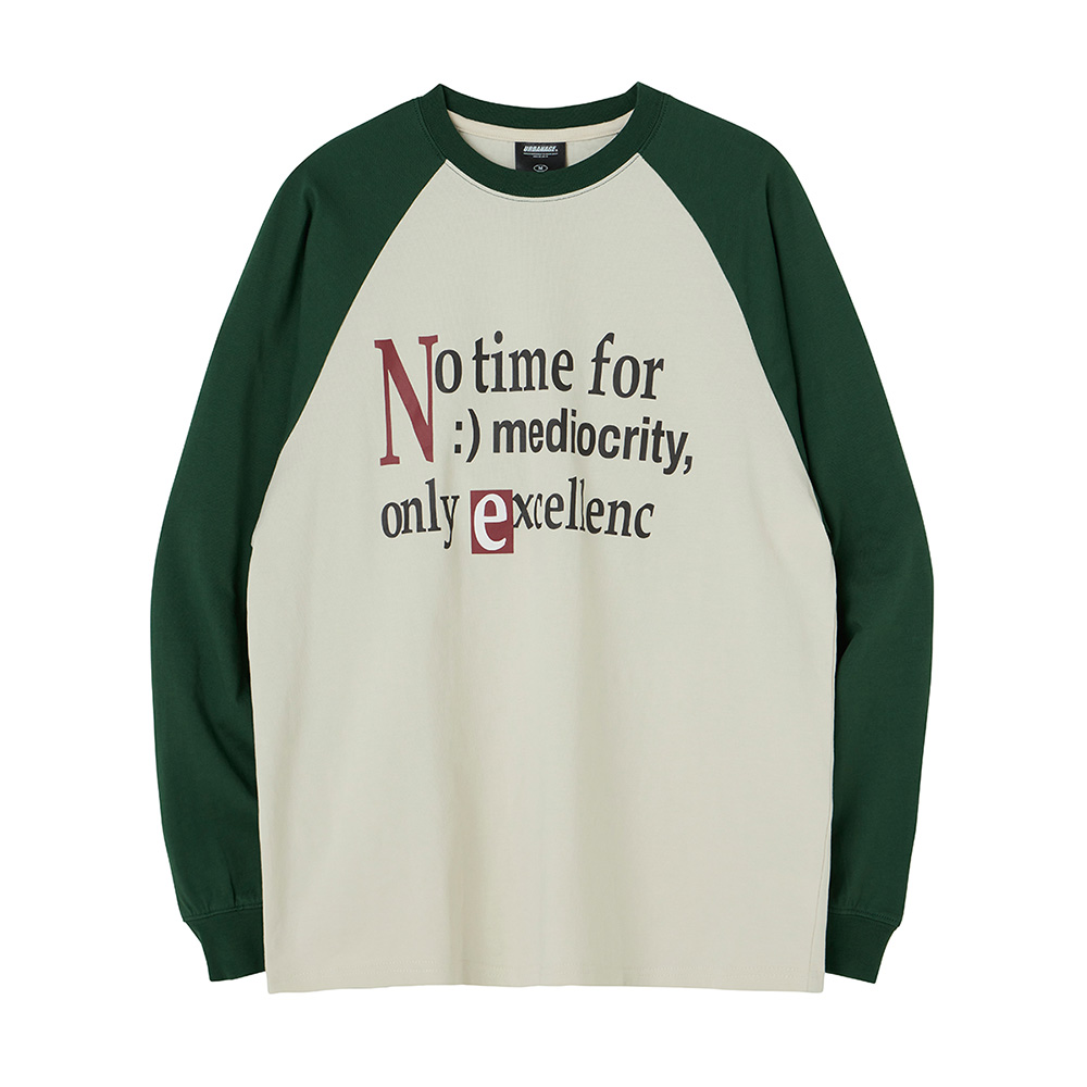 No Time Raglan Long Sleeve Green 6,871円