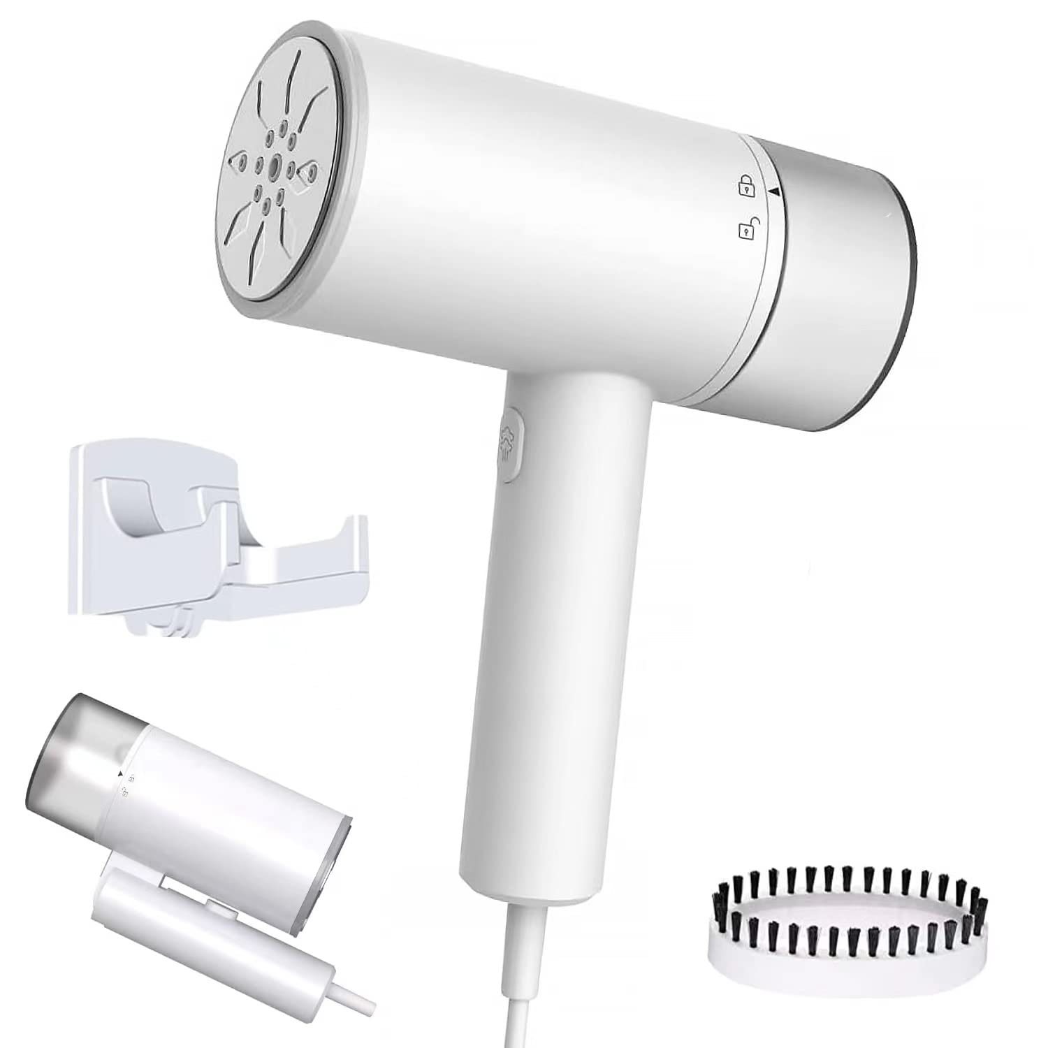 【2022 新型折り畳み式】アイロン 携帯アイロン ハンディアイロン コード付き 15秒立ち上がり 自動停止機能 水漏れ防止 高温除菌 脱臭 軽量 チームアイロンセット 過熱保護 家庭 出張 旅行