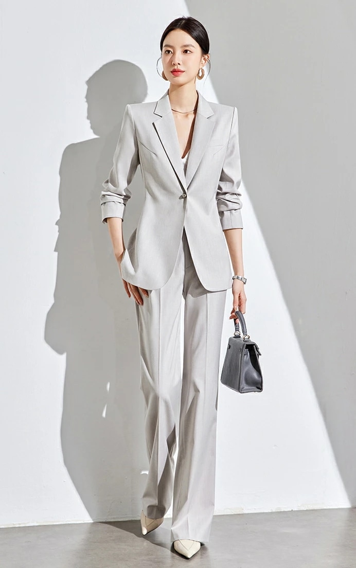 数量限定2025新作 レディーススーツ 長袖上着 ロングズボン ワンピース 3点セットアップ 背広トップス ジャケット 背広パンツ 通勤 職業服 紳士服 上質 高級感 ファッション 高品質 20代30