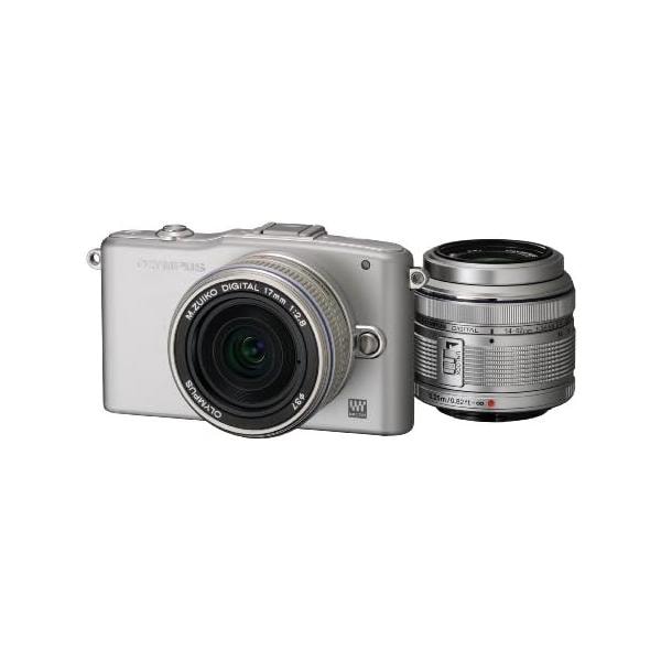 【中古】OLYMPUS ミラーレス一眼 PEN mini E-PM1 ツインレンズキット シルバー E-PM1 TKIT SLV