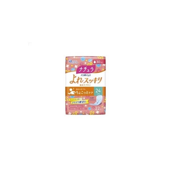（まとめ）さら肌さらり よれスッキリ吸水ナプキン 24cm ロング 30cc 22枚[x24]