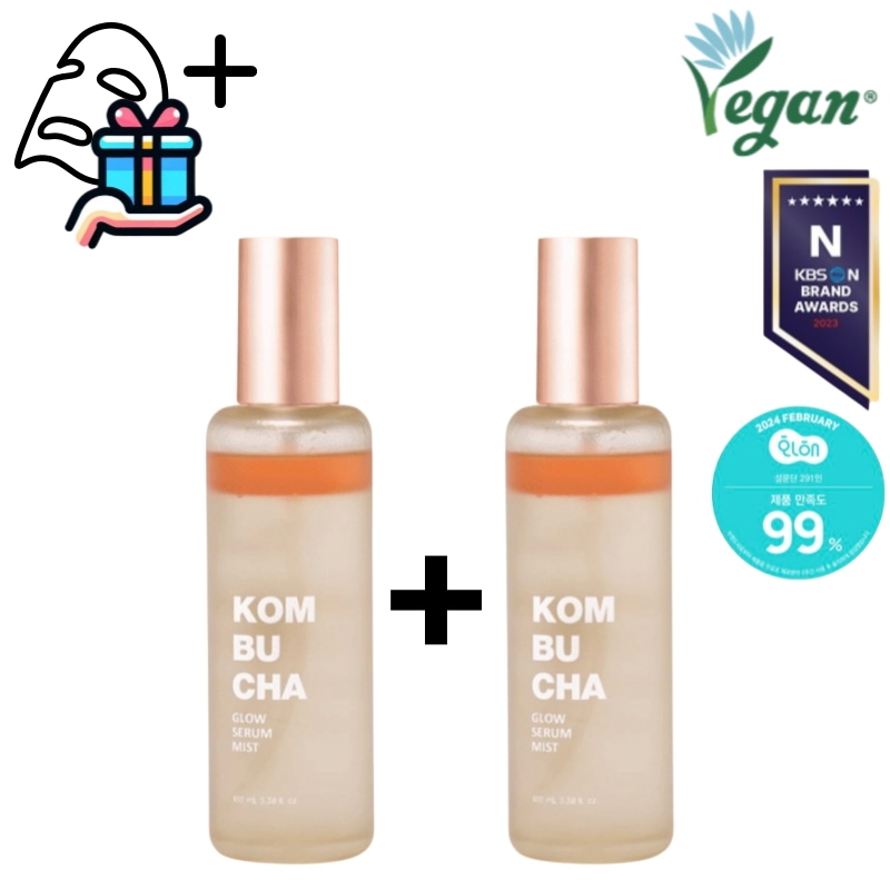 【1+1正規品】BTS PICK コンブチャグロウセラムミスト100ml/保湿/スキンケア/ツヤ肌/低刺激/韓国コスメ/美容液/敏感肌/トラブルケア