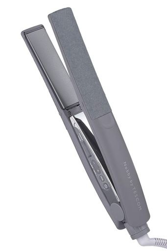 テスコム ヘアアイロン ストレートアイロン プロテクトイオン 25MM 海外対応 温度調整/ロック/メモリー機能 自動OFF 開閉ロック NIS500A ラク抜きプラグ スモーキーグレー NIS500