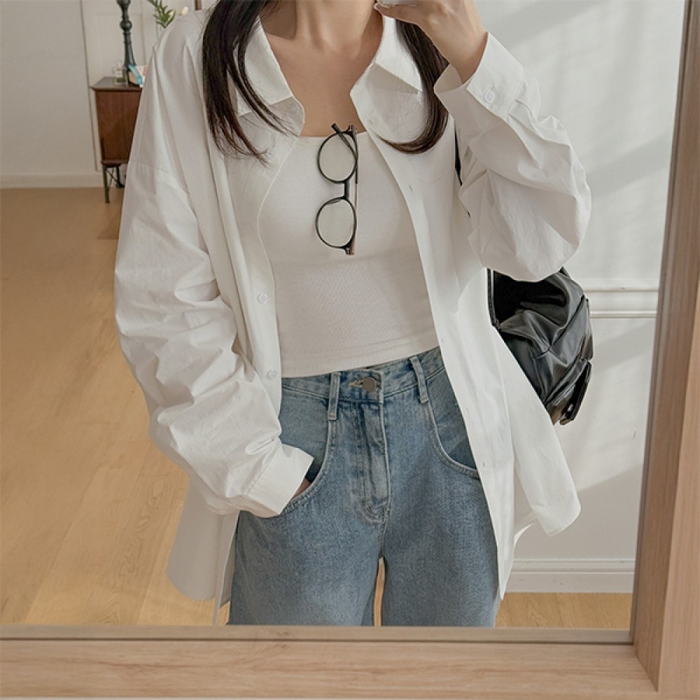 【イーブレット・バイ・ジェイスタイル】イーブレットブラモディールーズフィットペンダントシャツ JSTYLE 6,332円