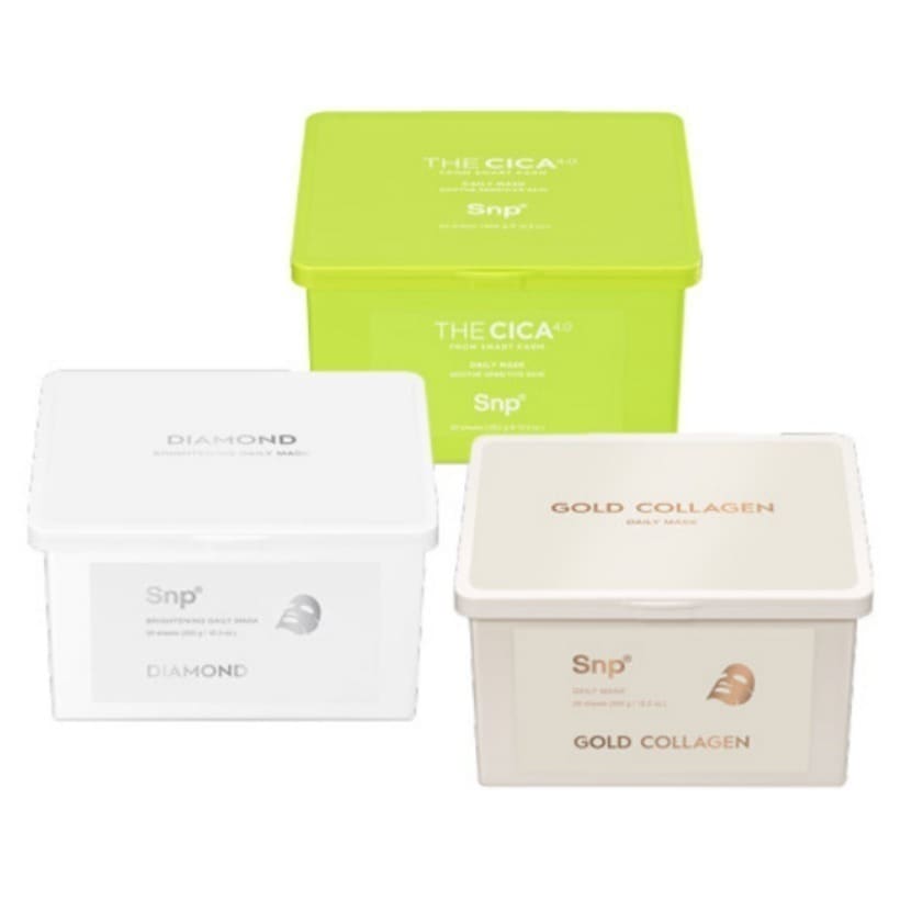 マスクパック 3種 択2(ゴールドコラーゲンパック/ダイヤモンドパック/シカパック)/韓国化粧品