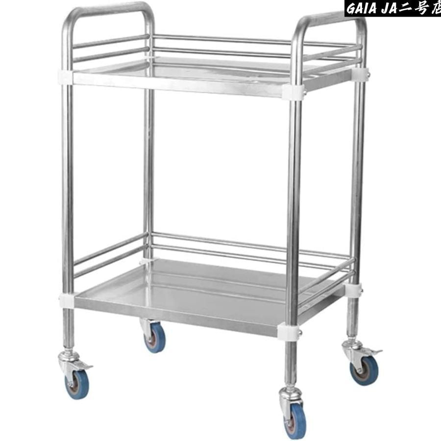 キッチンワゴン キャスター付き ステンレス ワゴン キッチンカートキャスター付きワゴン ワゴン キャスター付き 3段-2段 ツールワゴン 処置カート 医療用カート