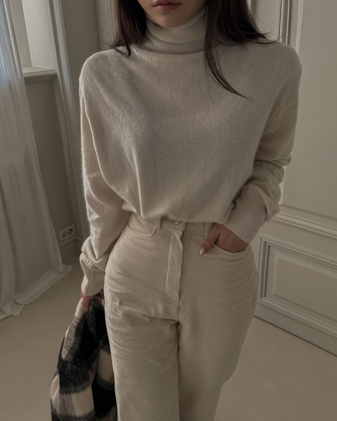 [MAYBINS] タートルネックウールニット