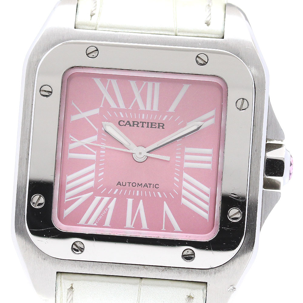 カルティエ CARTIER W20133X8 サントス100 MM 自動巻き ボーイズ _842266【中古】