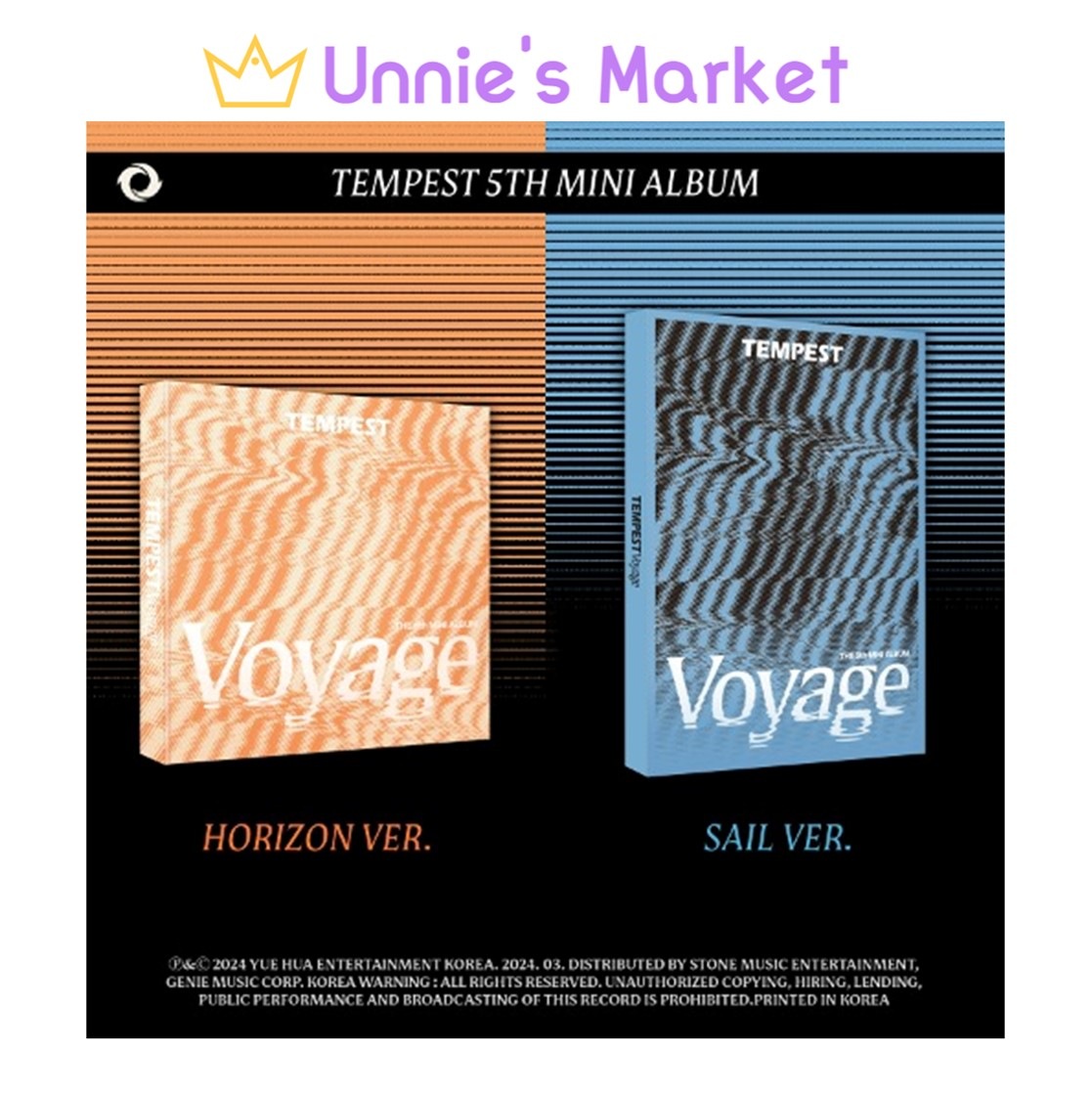 [SET(2EA)] TEMPEST [Voyage] HORIZON VER. / SAIL VER. + Free Gift